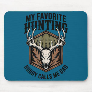 Tapis De Souris T-shirt Homme Mon Meilleur Copain de Chasse Appell
