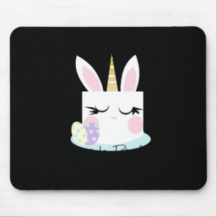 Tapis De Souris T-shirt lapin de Pâques gâteau d'anniversaire mign