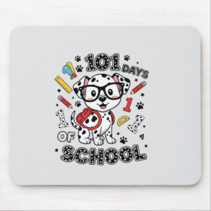 Tapis De Souris T-shirt Mignon Chien 101 Jours d'École Retour à
