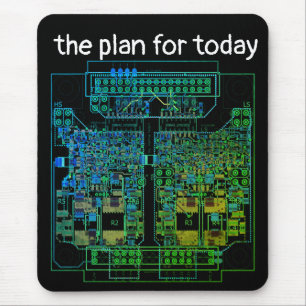 Tapis De Souris T-shirt PCB avec plan