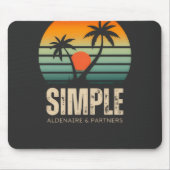 Tapis De Souris T-shirt Simple Sunset - Tropical vibes design (Devant)