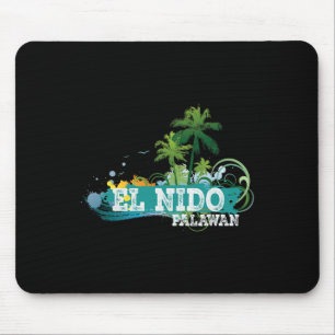 Tapis De Souris T-shirt souvenir de vacances El Nido Palawan Phili