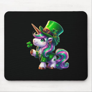 Tapis De Souris T-shirts de la Saint-Patrick Licorne Irlandaise Fi