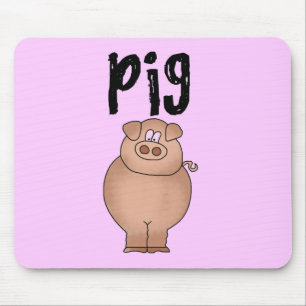 Tapis De Souris T-shirts et cadeaux d'animal de ferme de porc