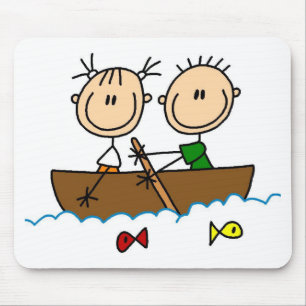 Tapis De Souris T-shirts et Cadeaux de Bateau de Pêche à Figure Bâ