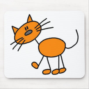 Tapis De Souris T-shirts et cadeaux de chat en bâtonnets