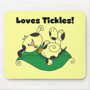 Tapis De Souris T-shirts et cadeaux de chatouillements d'amours