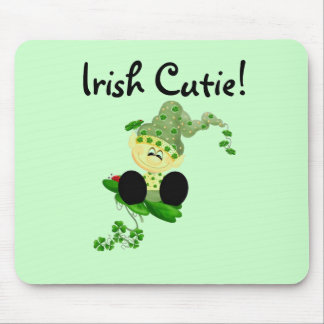 Tapis De Souris T-shirts et cadeaux de Cutie d'Irlandais de lutin