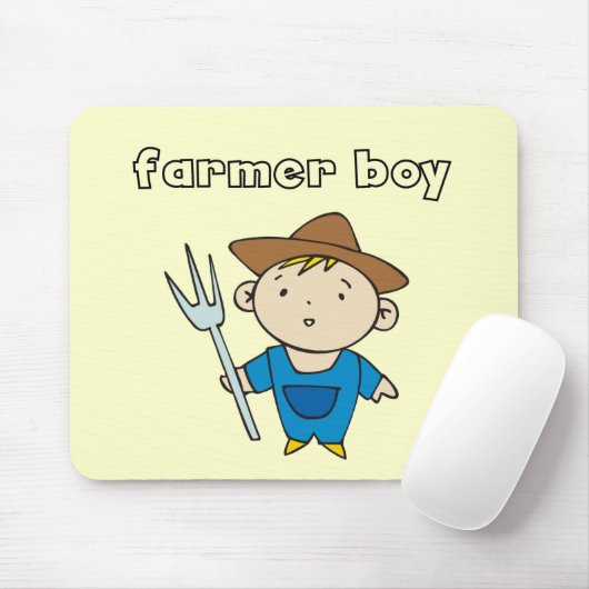 Tapis De Souris T-shirts et cadeaux de garçon d'agriculteur (Avec souris)
