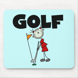 Tapis De Souris T-shirts et cadeaux de GOLF pour filles