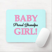 Tapis De Souris T-shirts et cadeaux de la Fille de Bébé Papy Fiers (Avec souris)