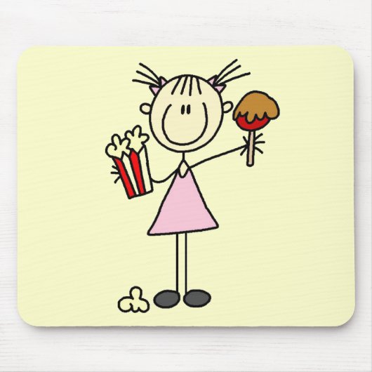 Tapis De Souris T-shirts et cadeaux de maïs éclaté et de sucrerie (Devant)