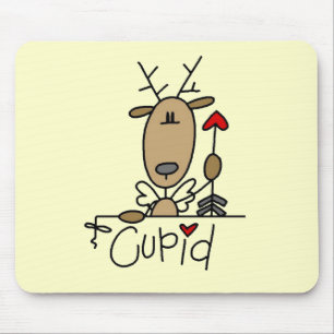 Tapis De Souris T-shirts et Cadeaux de Noël Cupid Reindeer