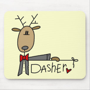 Tapis De Souris T-shirts et cadeaux de Noël de Dasher Reindeer