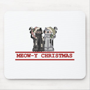 Tapis De Souris T-shirts et cadeaux de Noël Meow-y