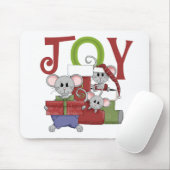 Tapis De Souris T-shirts et cadeaux de Noël Mice JOY (Avec souris)