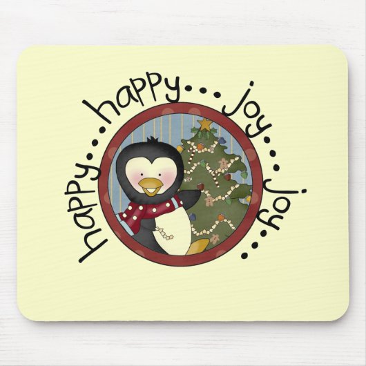Tapis De Souris T-shirts et cadeaux de vacances Penguin (Devant)