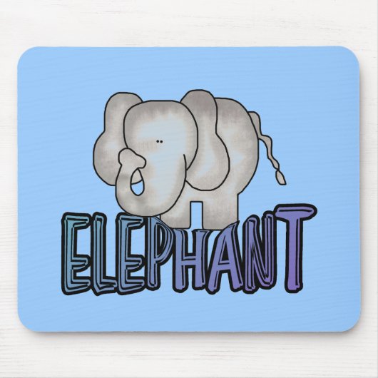 Tapis De Souris T-shirts et cadeaux d'éléphant (Devant)