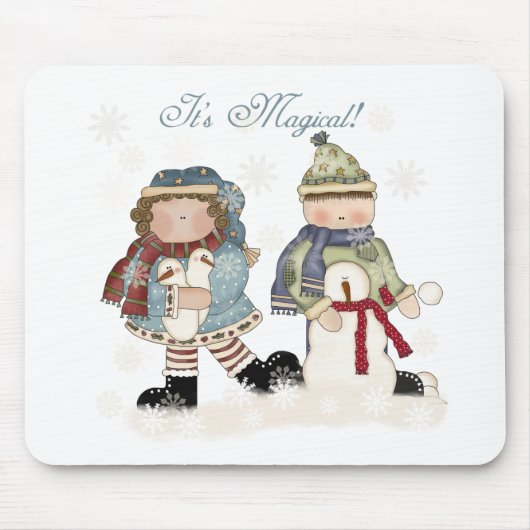 Tapis De Souris T-shirts et cadeaux d'hiver (Devant)