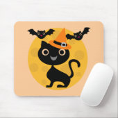 Tapis De Souris T-shirts et cadeaux Halloween Chats et chauves-sou (Avec souris)