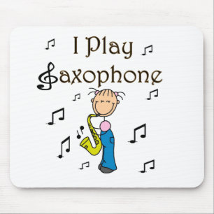 Tapis De Souris T-shirts et cadeaux Je joue du saxophone