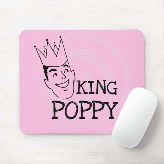 Tapis De Souris T-shirts et cadeaux King Poppy (Avec souris)