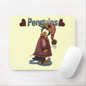 Tapis De Souris T-shirts et cadeaux Penguin en raquettes (Avec souris)