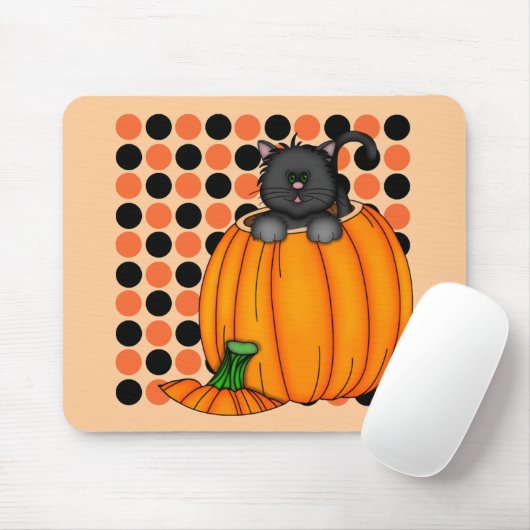 Tapis De Souris T-shirts et cadeaux pour chat Halloween (Avec souris)