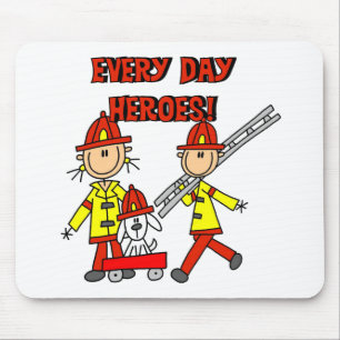 Tapis De Souris T-shirts et cadeaux pour les héros pompiers