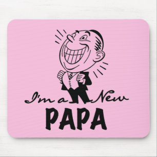Tapis De Souris T-shirts et cadeaux pour papa nouveau souriant