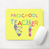 Tapis De Souris T-shirts et cadeaux préscolaires de professeur de (Avec souris)