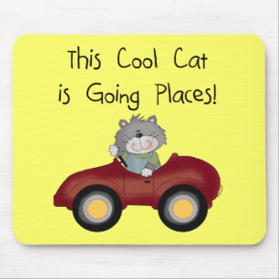 Tapis De Souris T-shirts et cadeaux rouges allants de voiture d'en