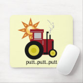 Tapis De Souris T-shirts et cadeaux rouges de tracteur de ferme (Avec souris)