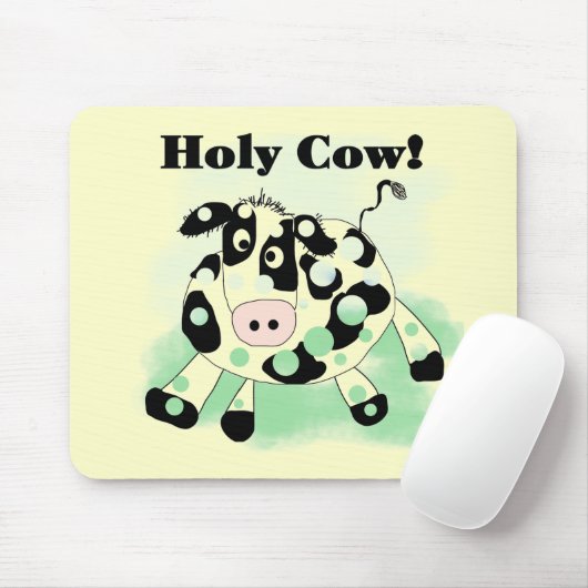 Tapis De Souris T-shirts et cadeaux saints de vache (Avec souris)