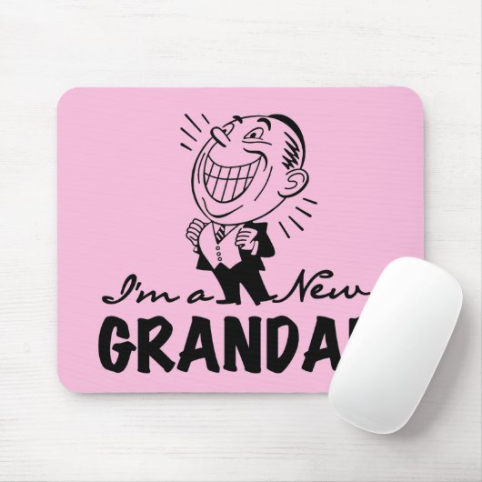 Tapis De Souris T-shirts et cadeaux Smiling New Grand-père (Avec souris)