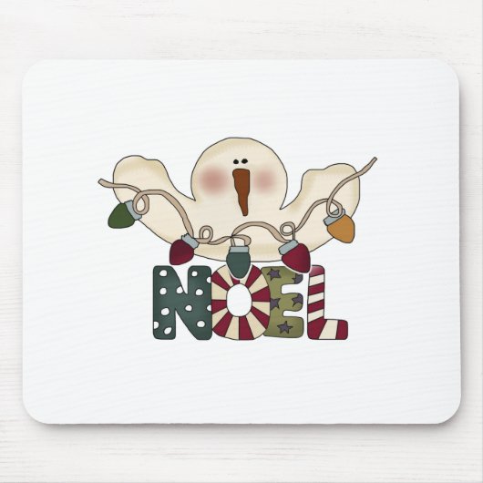 Tapis De Souris T-shirts et cadeaux Snowman Noel (Devant)