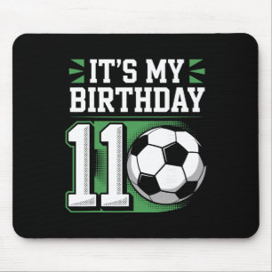 Tapis De Souris T-shirts pour garçon d'anniversaire 11 Football C'