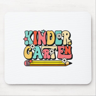 Tapis De Souris T vibes maternelle Bonjour Groovy Prof Retro Ck T