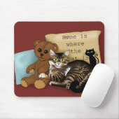 Tapis De Souris Tabby Accueil Chat Bourgogne (Avec souris)