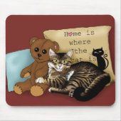 Tapis De Souris Tabby Accueil Chat Bourgogne (Devant)