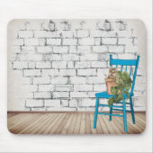 Tapis De Souris Tabby Cat en Plante pointillé (Devant)