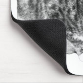 Tapis De Souris Tabby Focalisé, Tons Bureau Velours (Coin)