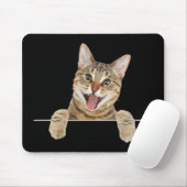 Tapis De Souris Tabby Sourant Pad Souris Chat (Avec souris)