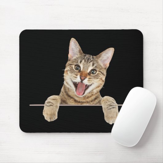 Tapis De Souris Tabby Sourant Pad Souris Chat (Avec souris)