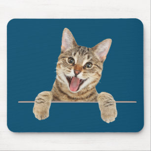 Tapis De Souris Tabby Sourant Pad Souris Chat
