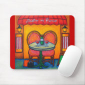 Tapis De Souris Table à deux dans Paris (Avec souris)