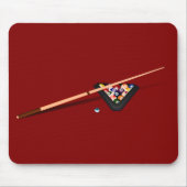 Tapis De Souris Table de billard Maroon (Devant)