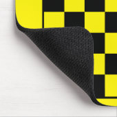 Tapis De Souris Table d'échecs jaune noir (Coin)