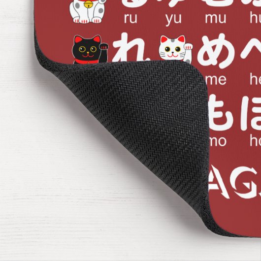 Tapis De Souris Table japonaise Hiragana (Lucky Cat) (Coin)
