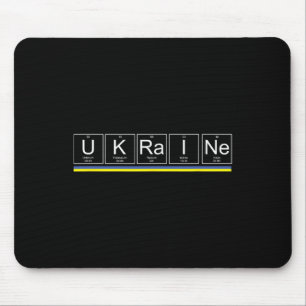 Tapis De Souris Table périodique des éléments du drapeau de l'Ukra